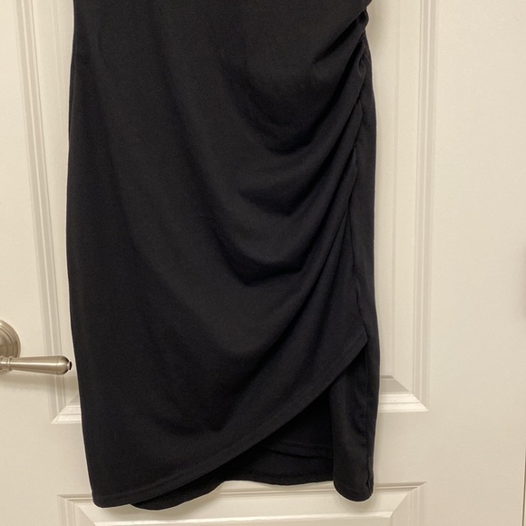 Leith Ruched Body Con Sleeveless Dress Black M - Picture 6 of 12